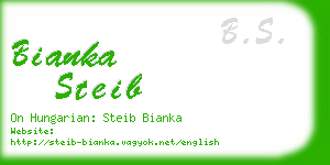 bianka steib business card